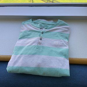 Celsius Teal Long sleeve Striped Shirt